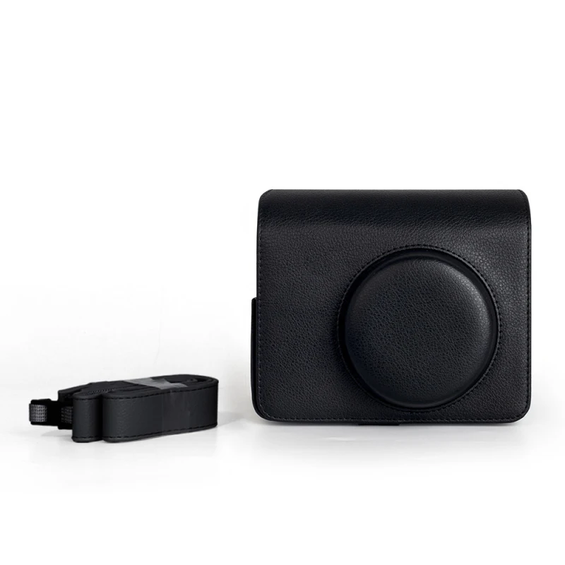 Camera Bag for Fujifilm Instax Wide 400 Camera Accessories with Shoulder Strap PU Leather Cover Protective Camera Case