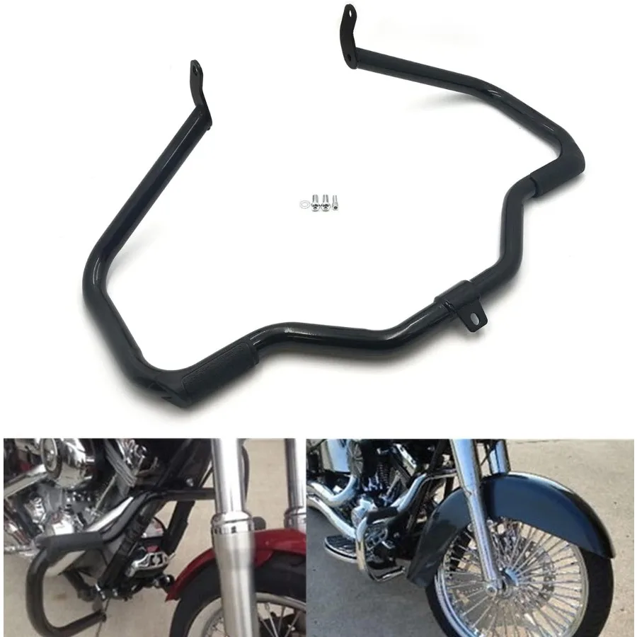 

EG05 Compatible with Gloss Black Engine Guard SOFTAIL Fat Boy FLSTF Harley Highway Crash Bar 0017 for Enhanced Motorcycle Prote