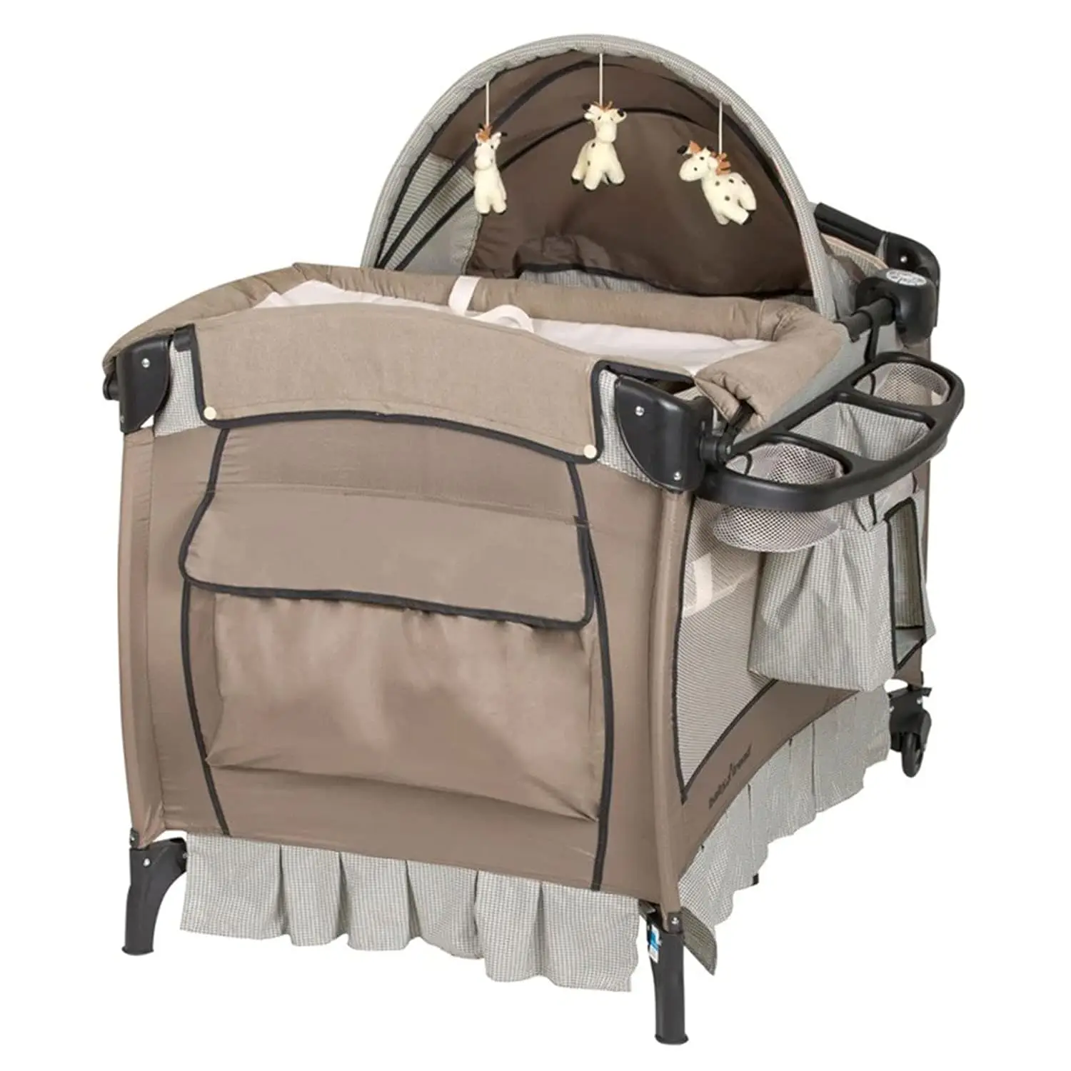 Deluxe Nursery Center Playard with Bassinet, Canopy Toys, Changing Table & Organizer