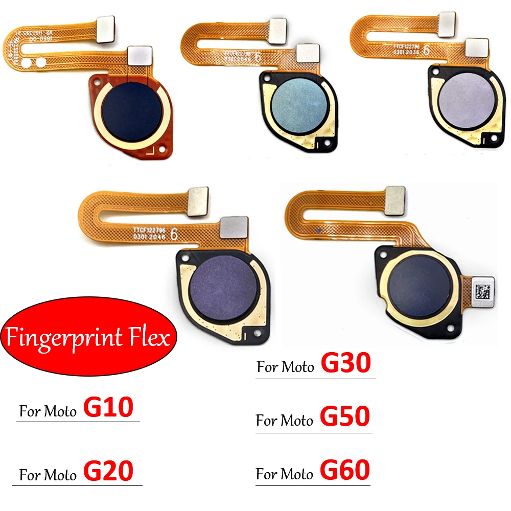 NEW Fingerprint Sensor For Motorola Moto G10 G20 G30 G50 G60 Scanner Home Button Touch ID Connecter Flex Cable