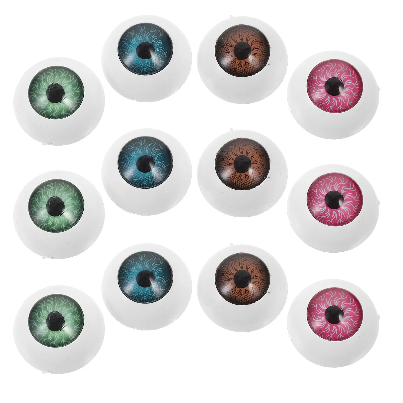 

40 шт. акриловых декоративных глаз для Хэллоуина, страшные искусственные глаза, аксессуары для вечеринок в стиле хоррор, товары для Хэллоуина, жуткие глазные яблоки