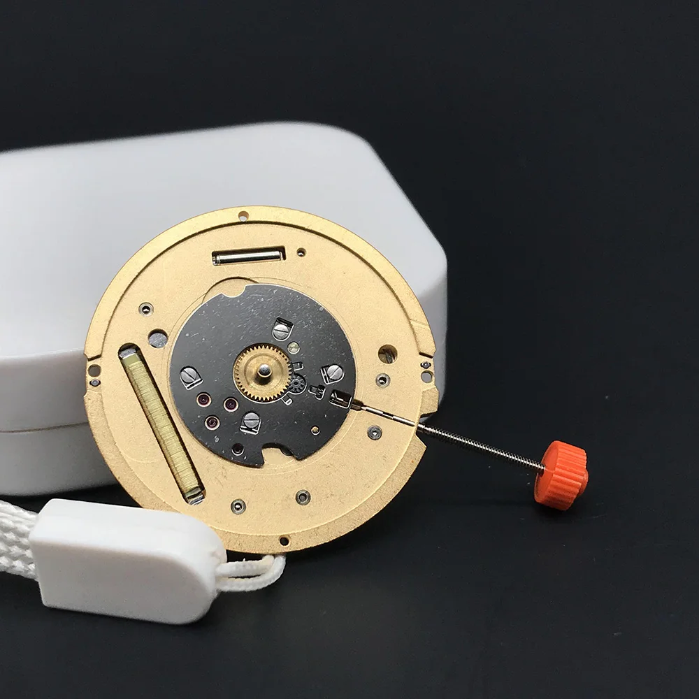 Original SW 5 Jewels 1012 Quartz Watch Movement Ronda Golden Mechanism Replacement Parts Tool Replace Movt with Battery