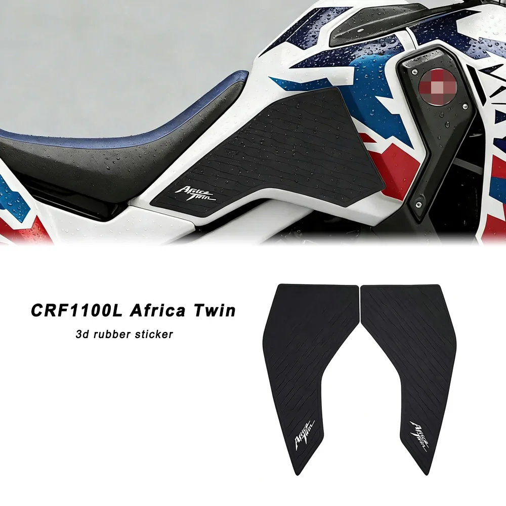 

Наклейки на боковые части топливного бака для мотоцикла CRF1100L CRF 1100 L Africa Twin Adventure Sport, нескользящие, водонепроницаемые, резиновые.