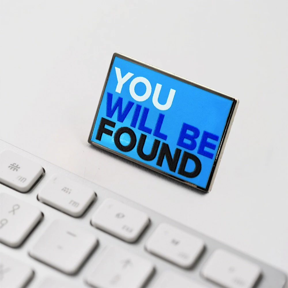 Lieber Evan Hansen-inspirierter Abzeichen-Anstecker „You Will Be Found“, Emaille-Pin, Musik-Brosche, lustiger Kragen-Schmuck, Rucksack-Dekoration, Geschenk – Detail 5