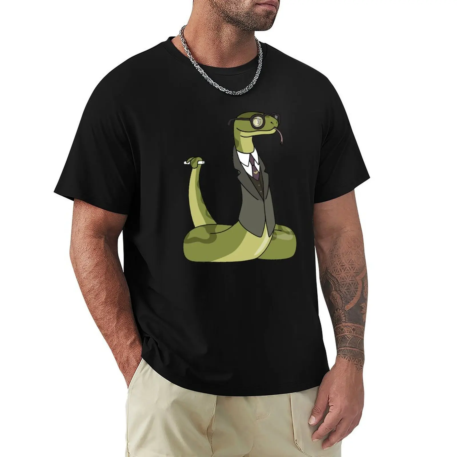 Educated Snake T-Shirt Festival Casual Short Sleeve