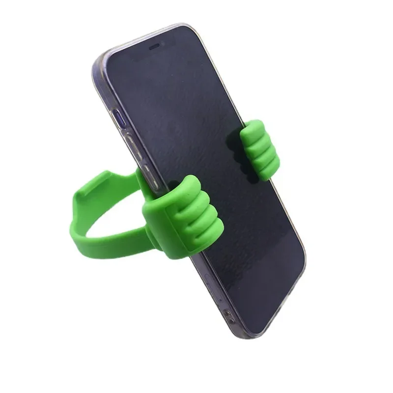 Thumbs Up Mobile Cell Phone Holder Movie Watching Lazy Bed Desktop Mount Stand Silicone Universal Cellphone Tablet Desk Holder