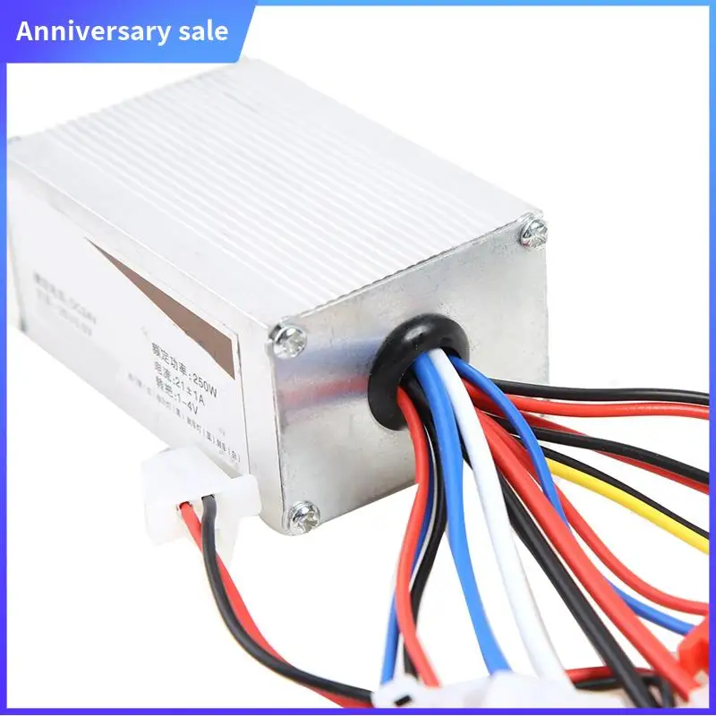 24V 250W Electric Scooter Brushed Controller Motor+Throttle Twist Grip Kit For Electric Scooter