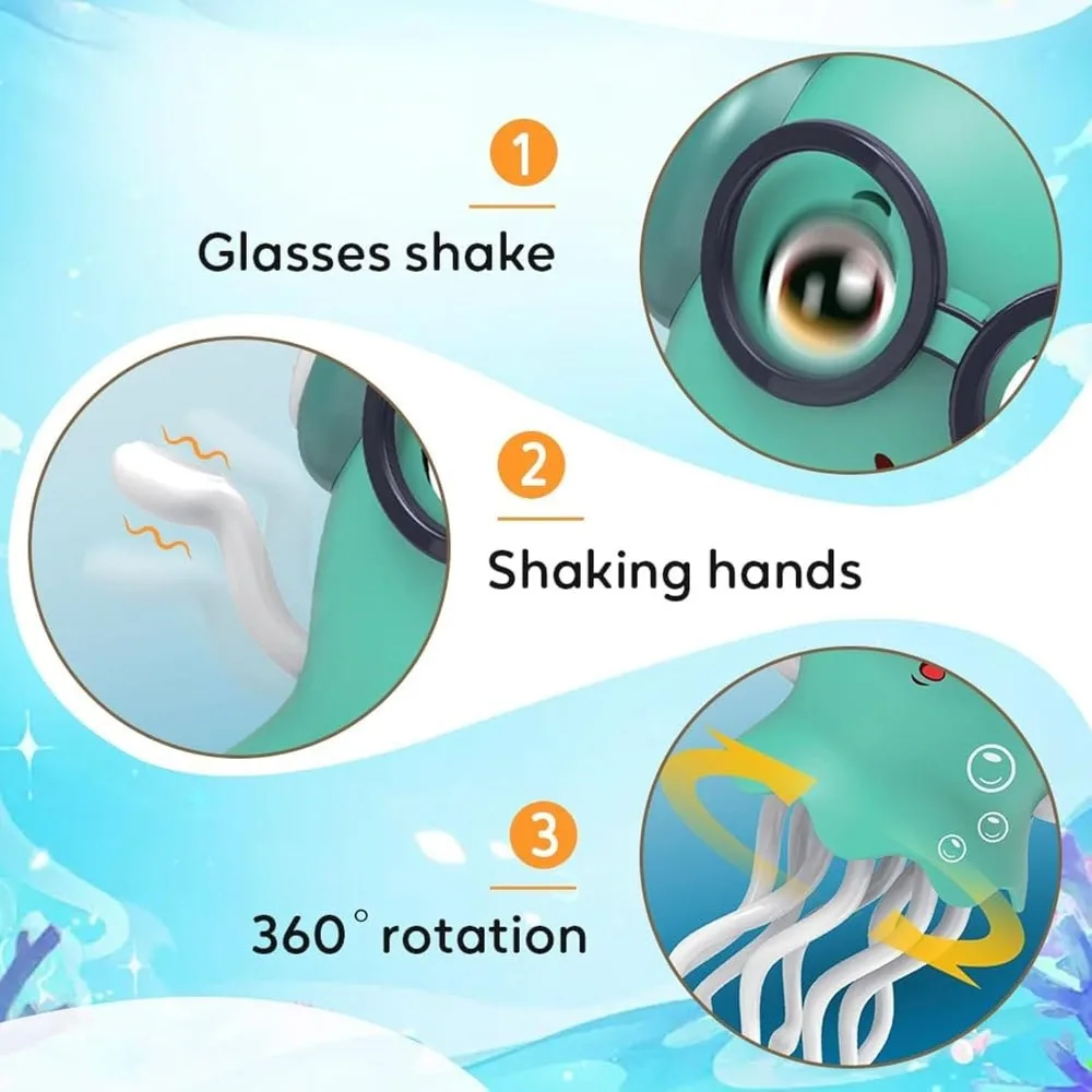 Brinquedo de água-viva para dança de bebê – Caminhada luminosa com música, brinquedo interativo sensorial infantil