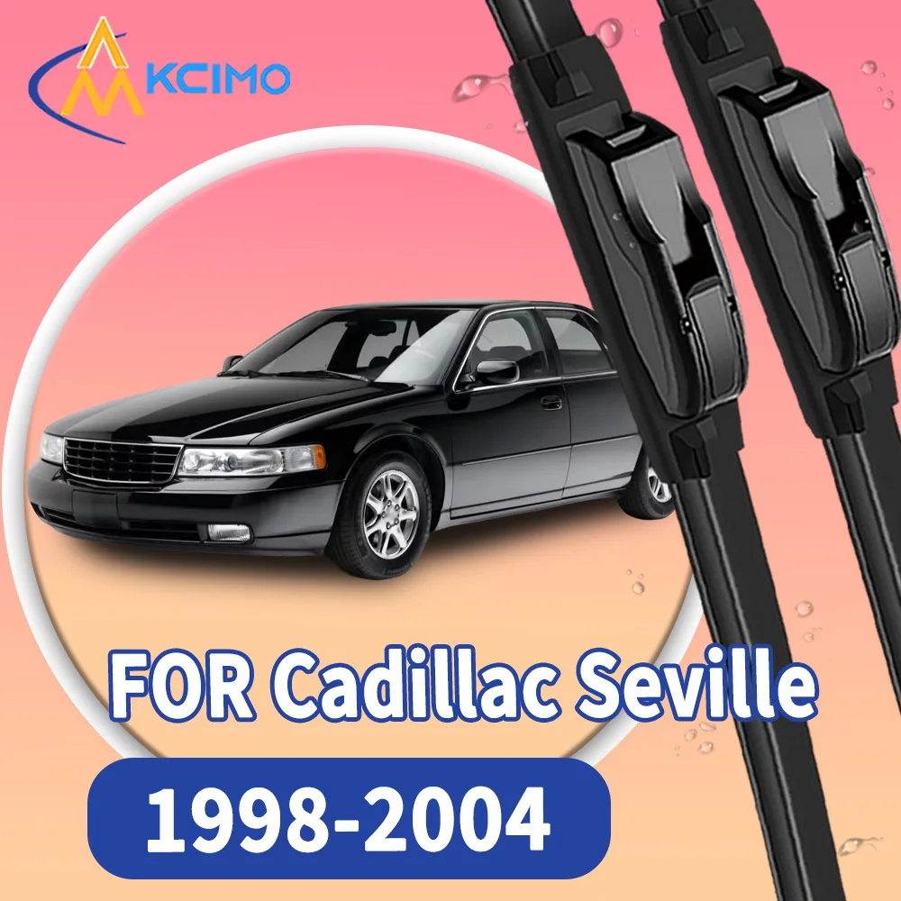 

High Quality 2pcs Windscreen Car Rain Brush Front Windshield Auto Wipers Perfect Fit for Cadillac Seville 1998-2004 Easy Install