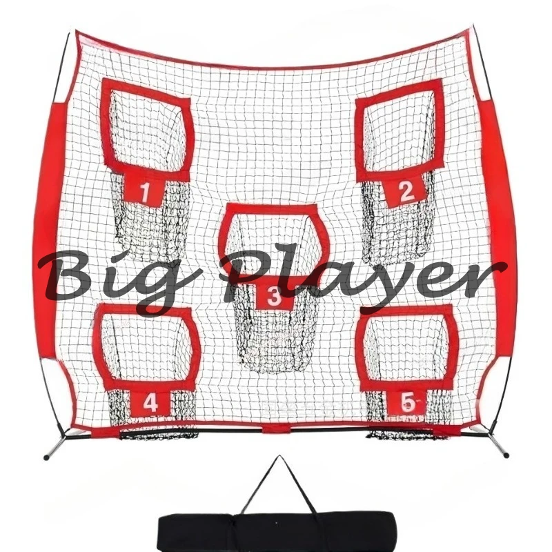 

Olive throwing practice net, rugby net five/three hole quarterback throwing net