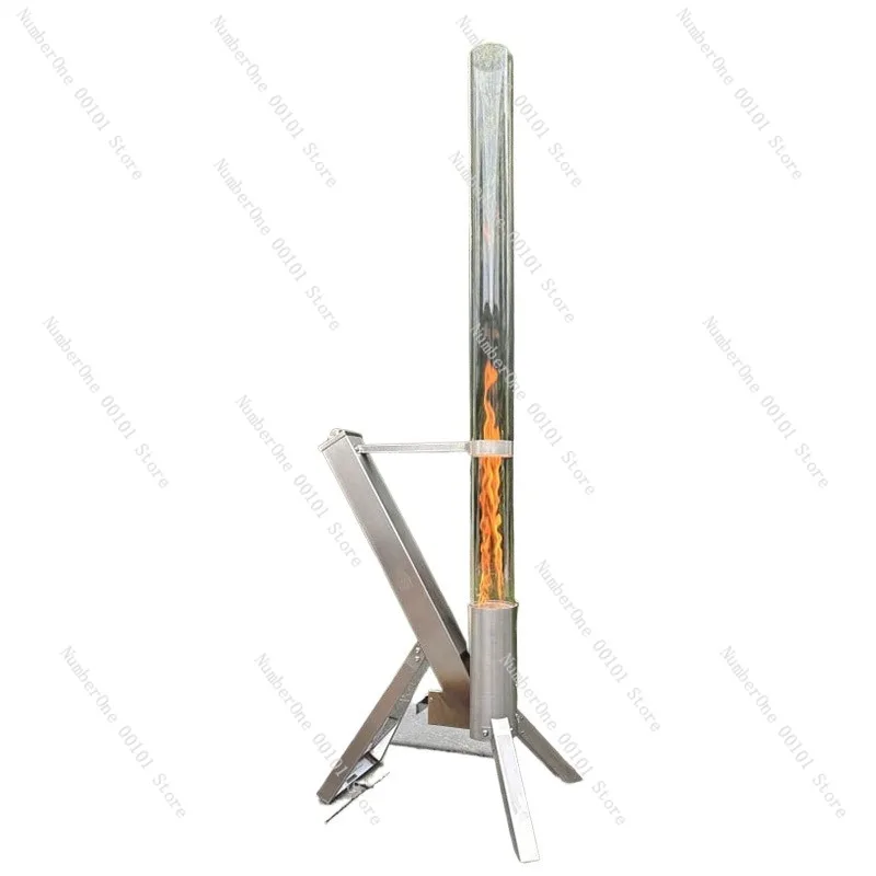 Rocket Stove Outdoor Camping Heating Stove Stainless Steel Wood Burning Stove Portable Cooking Heating for Camping