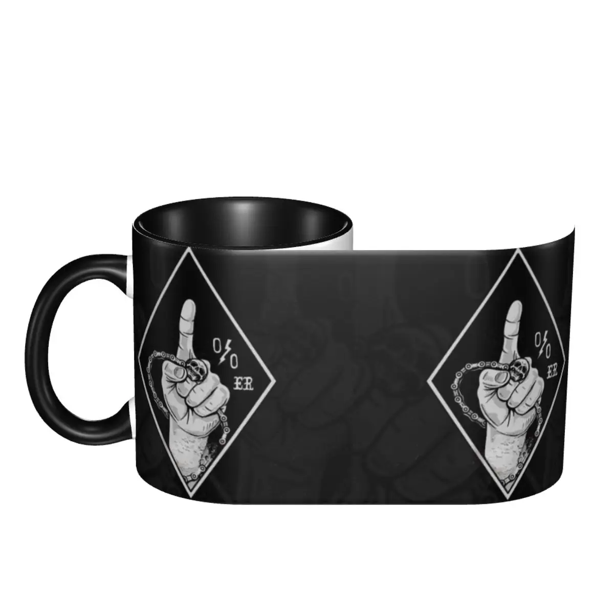 Customized One Percenter 1% Mugs DIY Classic Logo Printed Ceramic Tea Milk Coffee Cups