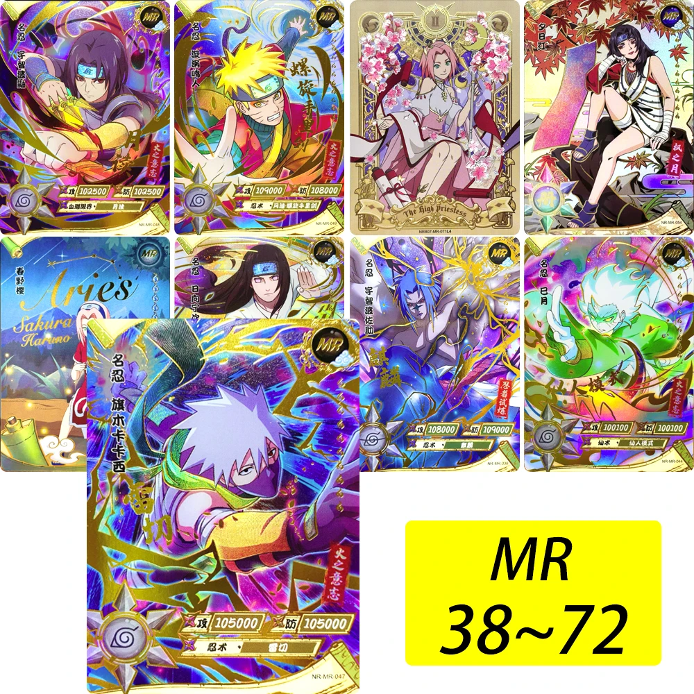 KAYOU MR CARD 38~72 series NARUTO Haruno Sakura Uchiha Sasuke Bronzing Game toys Collection card Christmas birthday gift