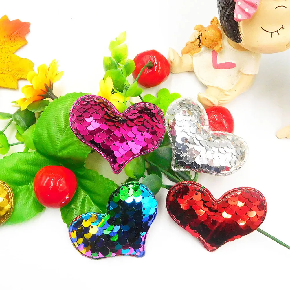 

14Pcs Love Shape Sequin Stickers Heart DIY Craft Decorative Decals for Gift Bags Envelopes Scrapbooking Party Favors Diary