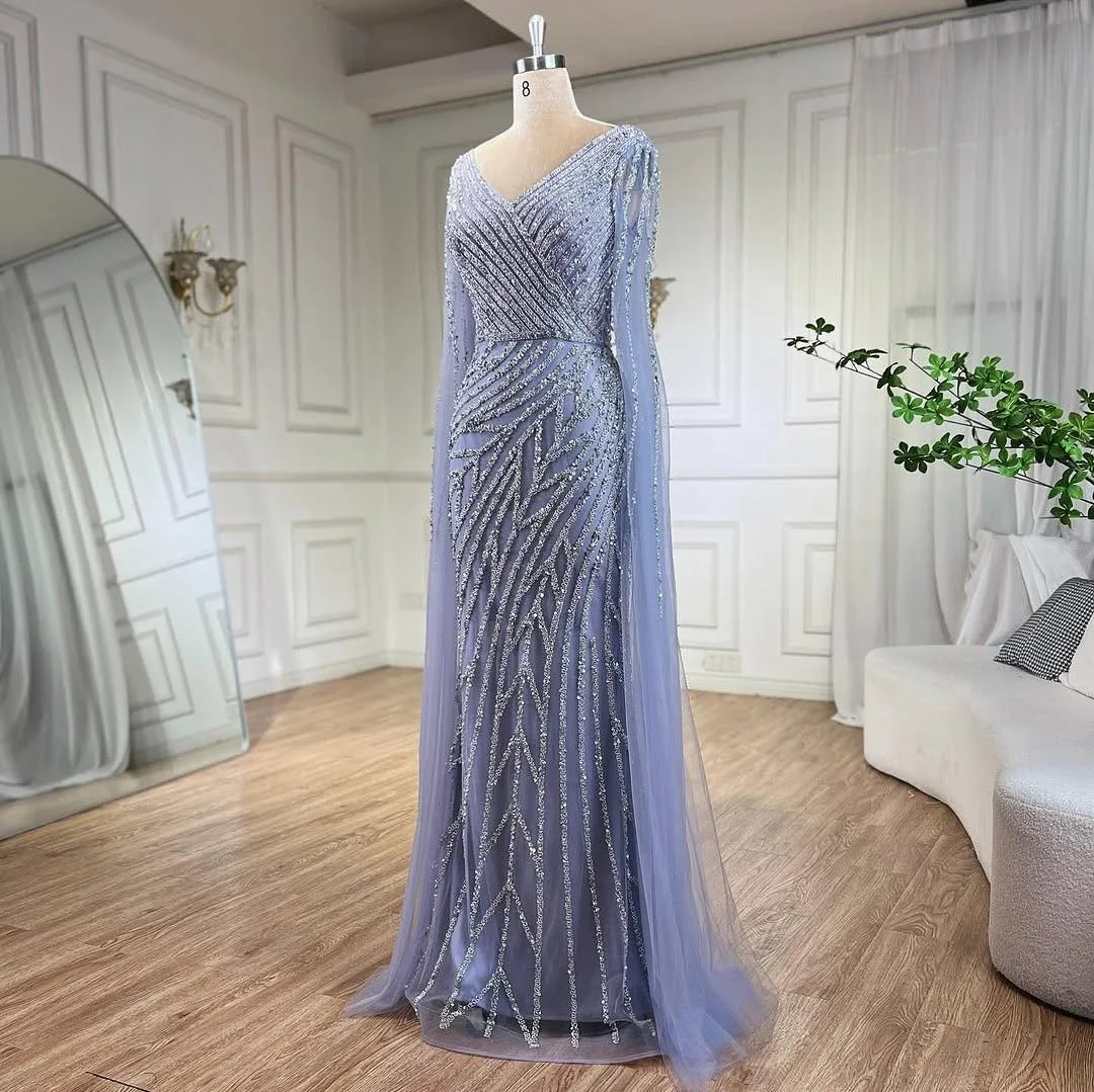 Banquet Handmade Wedding Dresses Sheath V-Neck Long Sleeves Backless Beading Sequins Noble Modern Evening Party Gowns Customized
