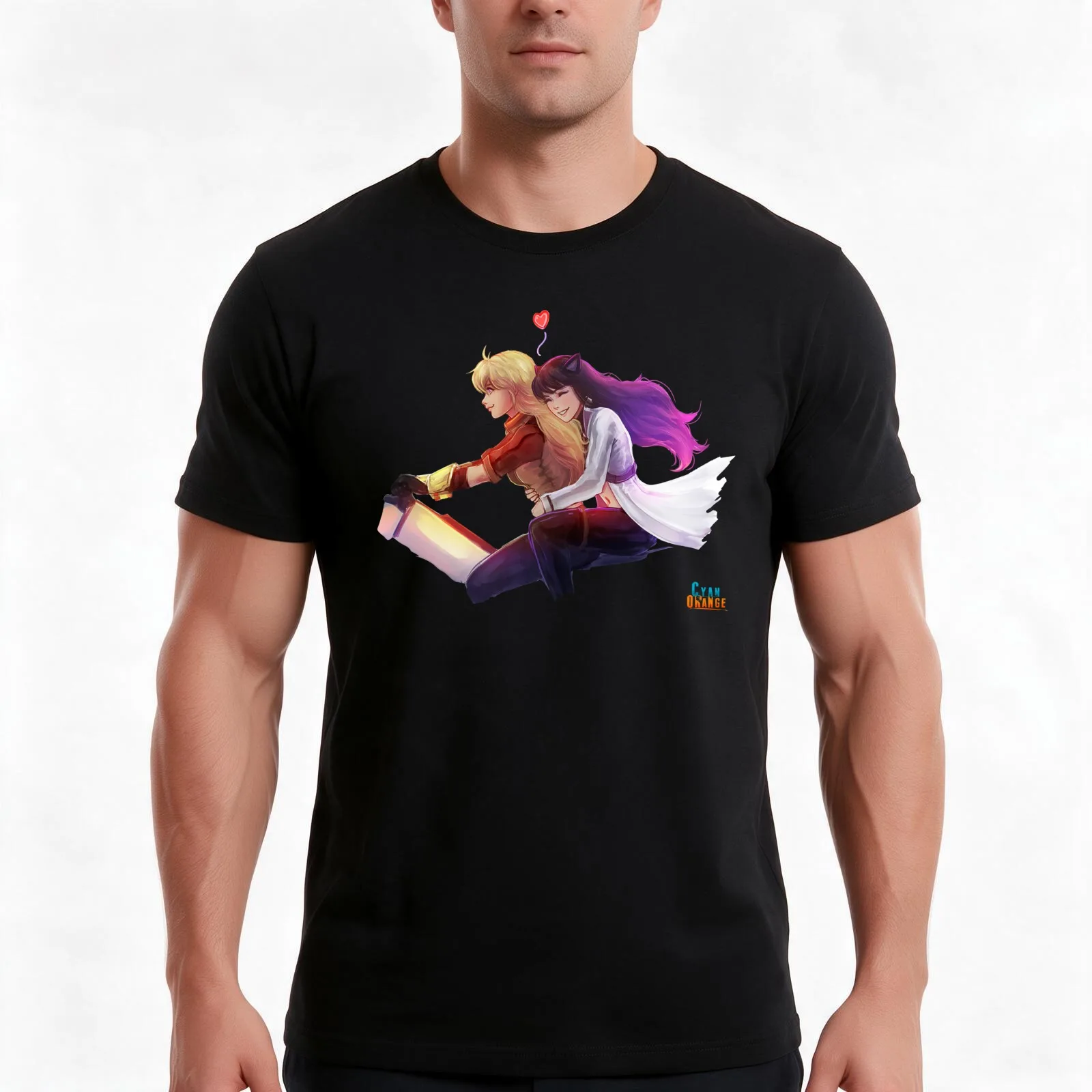 Bumbleby - Yang & Blake T-Shirt, Summer Casual Cotton Tee, Oversized Streetwear Tops, Vintage Graphic Print, Unisex Men Women
