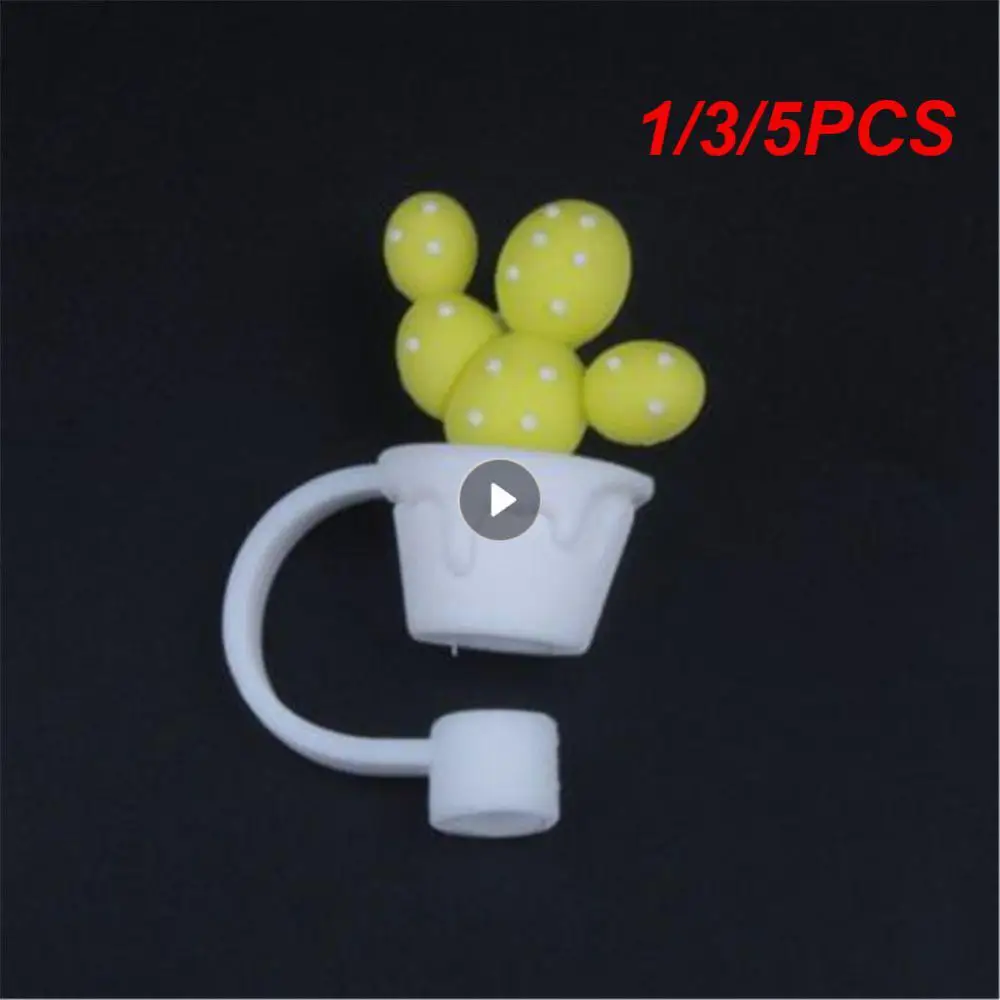 1/3/5PCS Silicone Straw Stopper Leak-proof Non-disposable Creative Popular Interesting Innovation