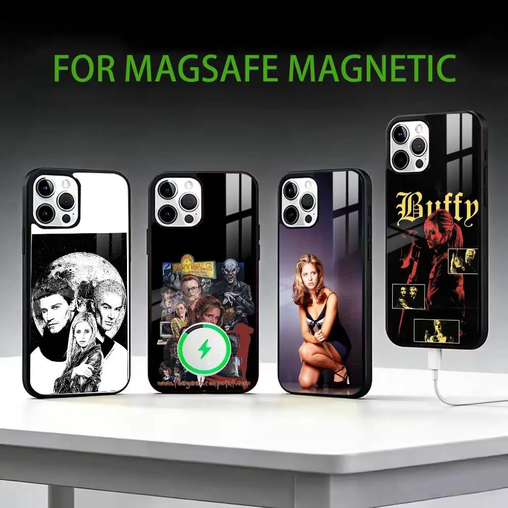 

B-Buffy t-the Vampire Slayer Phone Case For iPhone17,16,15,14,13,12,11 Plus,Pro Max Magnetic For Magsafe Wireless Charging