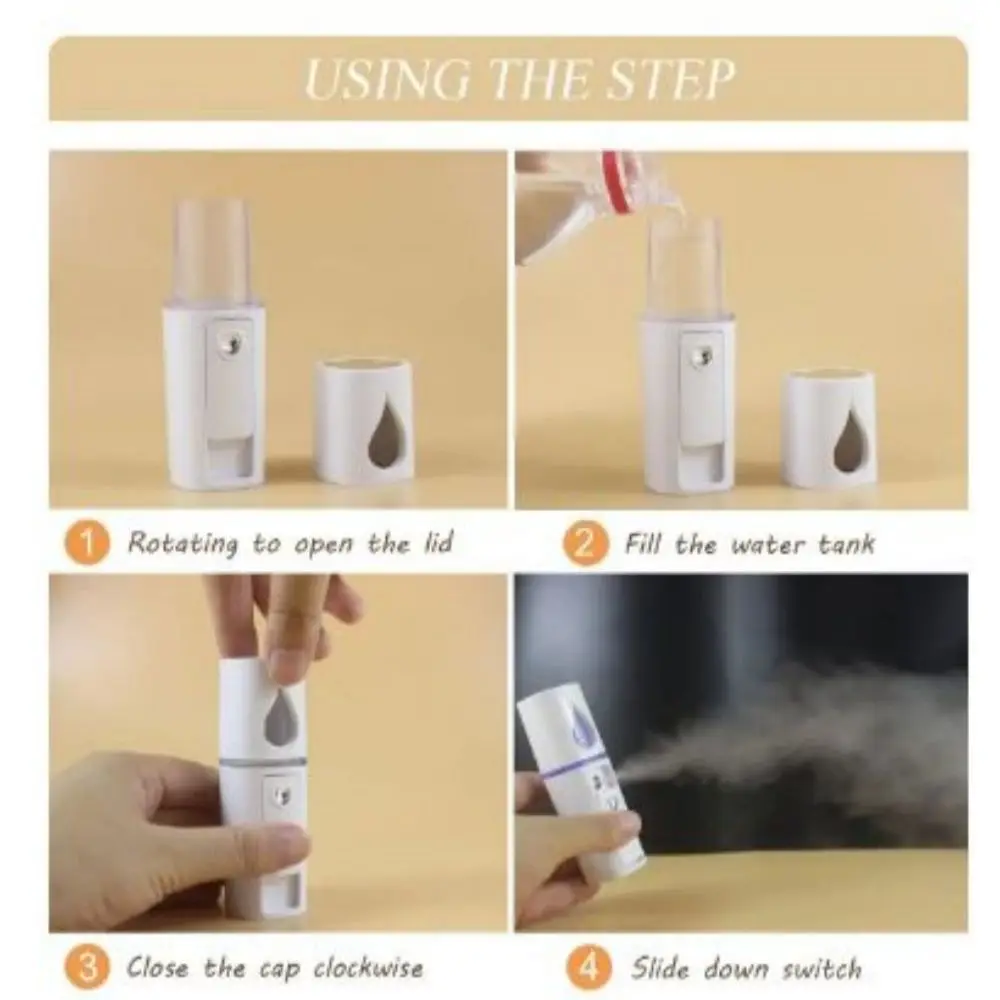 Nano Facial Steamer Mist Spray Eyelash Extensions Cleaning Pores Water SPA Moisturizing Hydrating Face Sprayer USB Rechargeable image 3