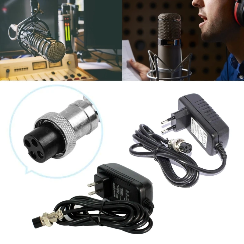 Mixer Console Power Adapter Stable Voltages To Mixing Console with Global Voltages Compatibility and Safe AC100-240V H8WD