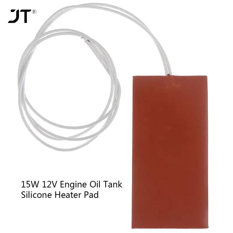 12V 110V 220V Flexible Waterproof Silicon Heater Pad Wire Heater Engine Block Oil Pan Hydraulic Tank Heating Plate Mat 10W-450W