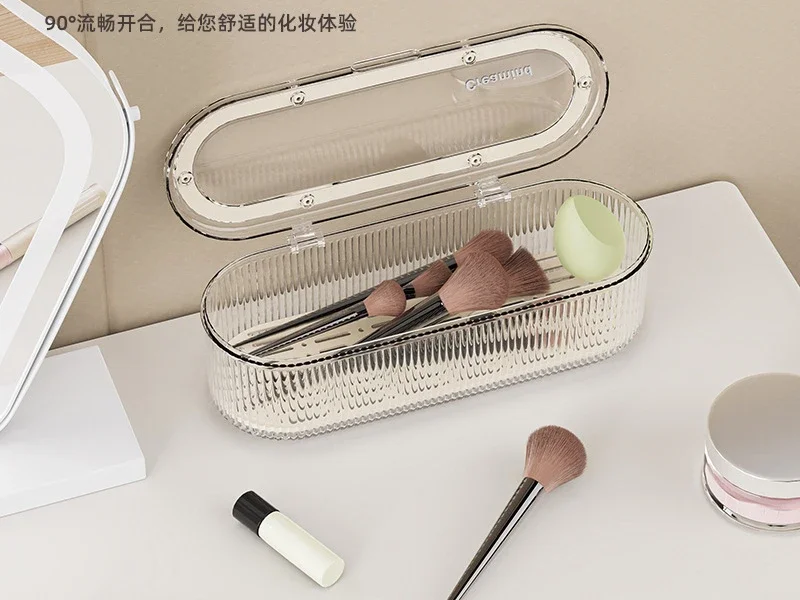 Makeup brush storage box Dust-proof premium puff beauty blender drying drain rack loose powder blush eyebrow pencil brush box