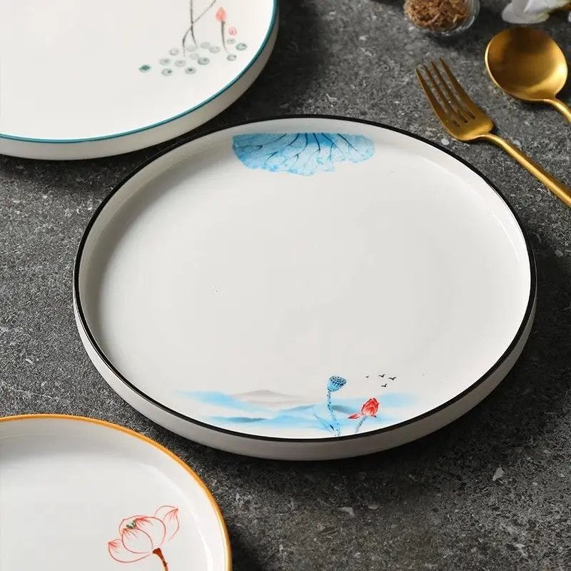 

Ceramic cold dish, Chinese dish plate, high-end steak plate, restaurant hotel, high-value Cantonese dish, commercial business