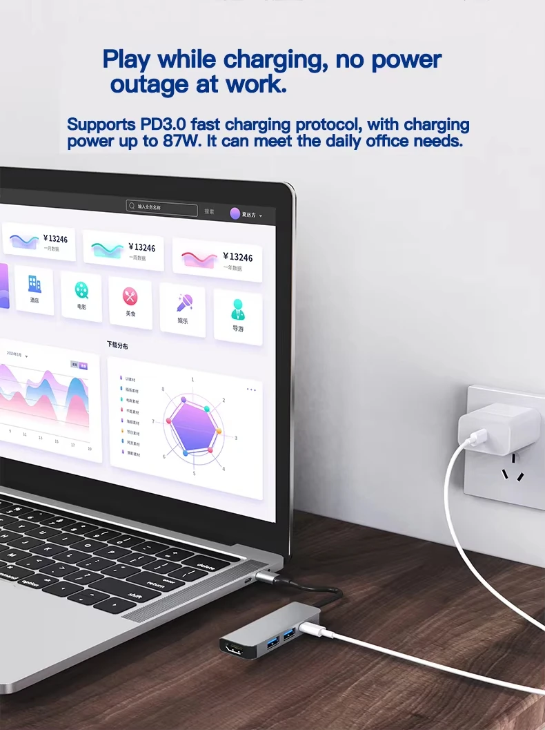 

Док-станция imak USB-концентратор, внешний адаптер 3,0 на 4 x 2,0, преобразователь Type-C в USB, многопортовый интерфейсный разветвитель