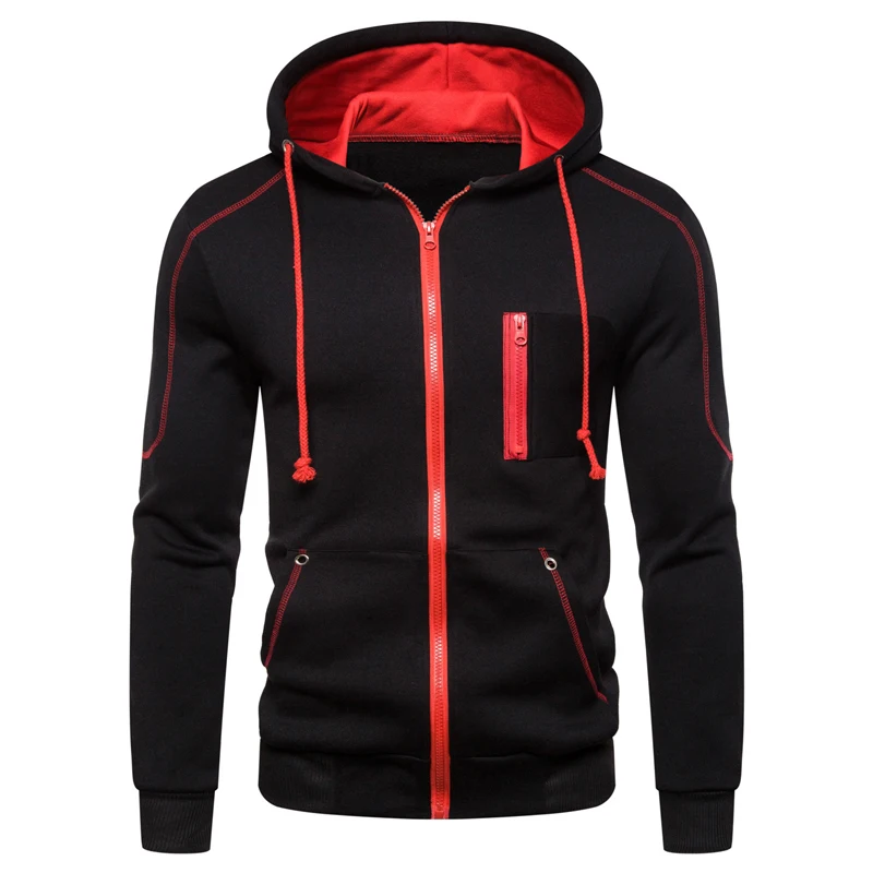

DMTM 2023 New Arrival Mens Zipper Hoodies High Quality Male Daily Casual Sports Hooded Coats Four Seasons Motorcycle Jackets