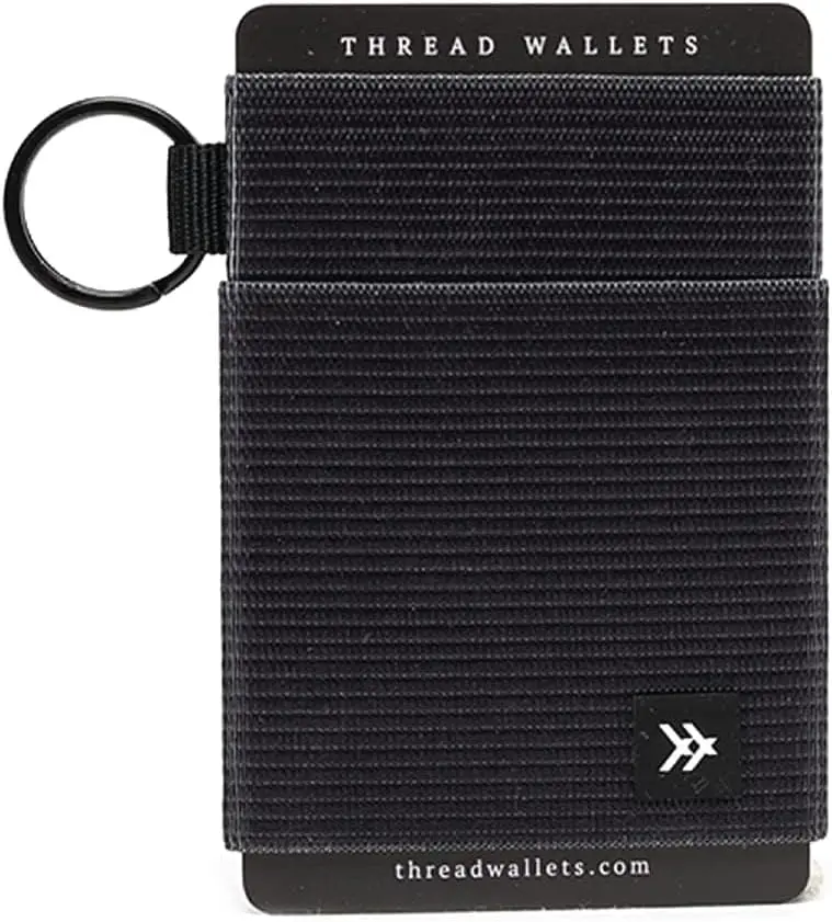 

Ультратонкий минималистичный кошелек-кардхолдер для мужчин и женщин, черный, единый размер