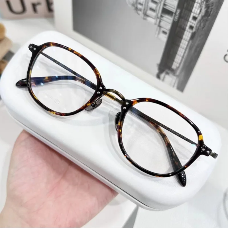 Plate plus Pure Titanium Frame Can Be Equipped with Degrees Anti-Blue Light New Glasses