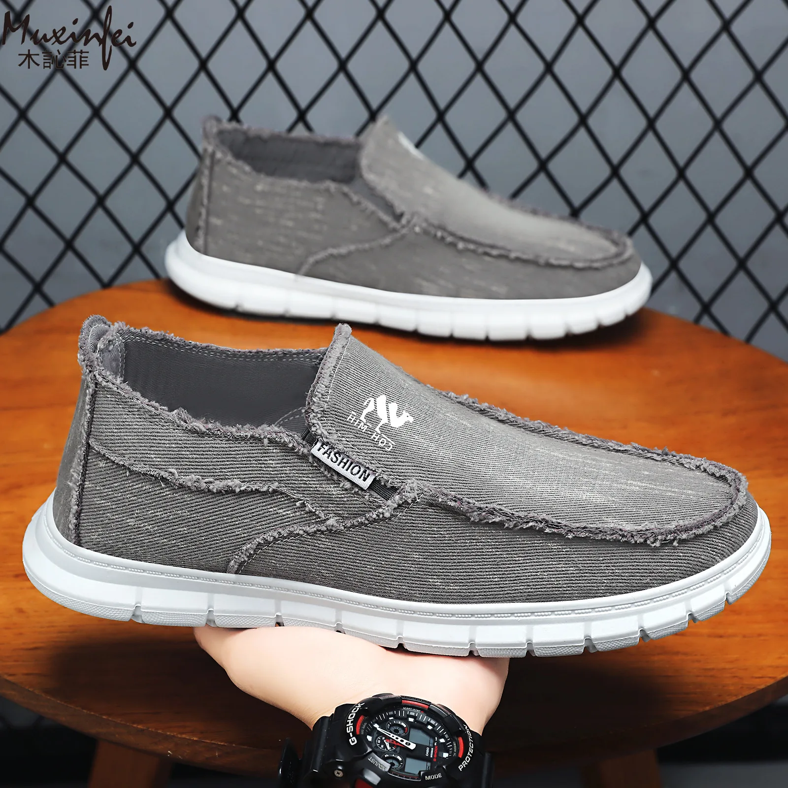 

Men's Spring New Shoes: Breathable and Versatile Canvas Shoes, Soft Soled and Durable, One Step for Men