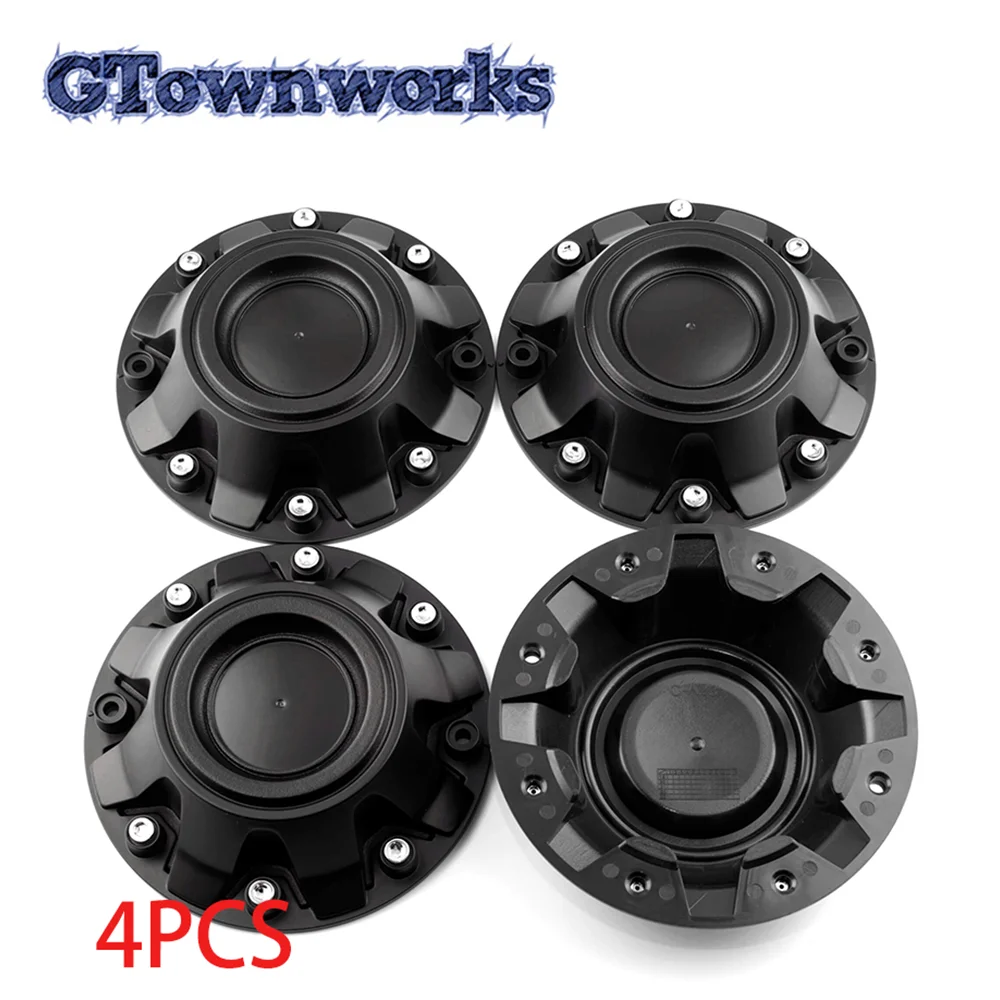 4pcs/ 1pc 175mm/6.89in 57mm/2.24 Car Wheel Tire Rims Center Hub Caps for MAX X07 Matte Black ABS Plastic  Auto Accessories