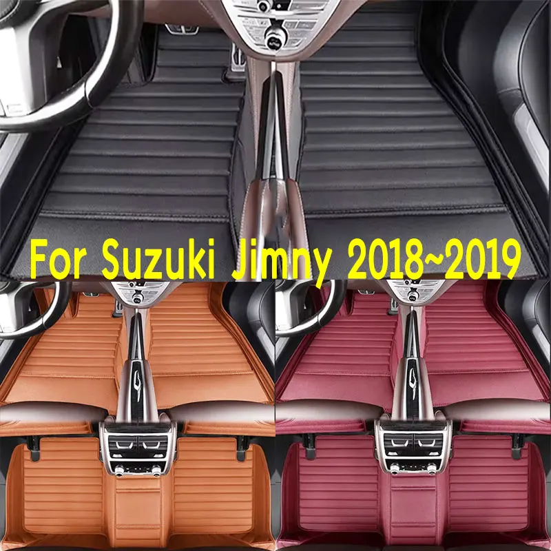 Alfombrillas Para Coche Aptas Para Suzuki Jimny 2018~2019, Antideslizantes Y Resistentes Al Desgaste, De Cuero Pu Para El Interior Del Coche. — -63%, 85.12€ Coupon, from 49.99€ – 63% descuento – €49.99