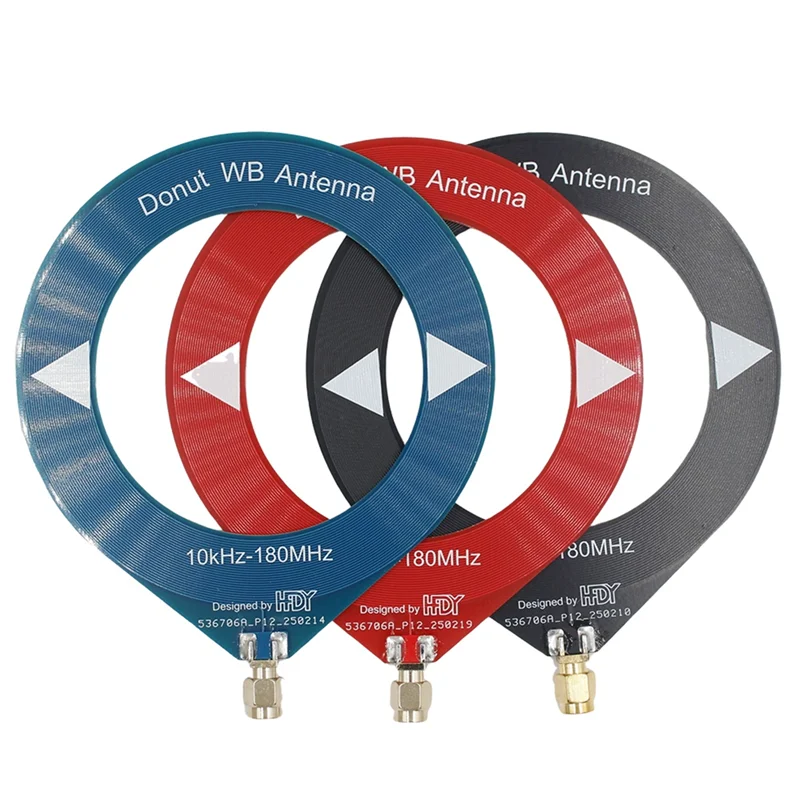 A37T-10Khz-180Mhz Mini Loop Antenna All Band Coverage Ring Donut Antenna Supports Shortwave/Medium Wave SDR For Radio