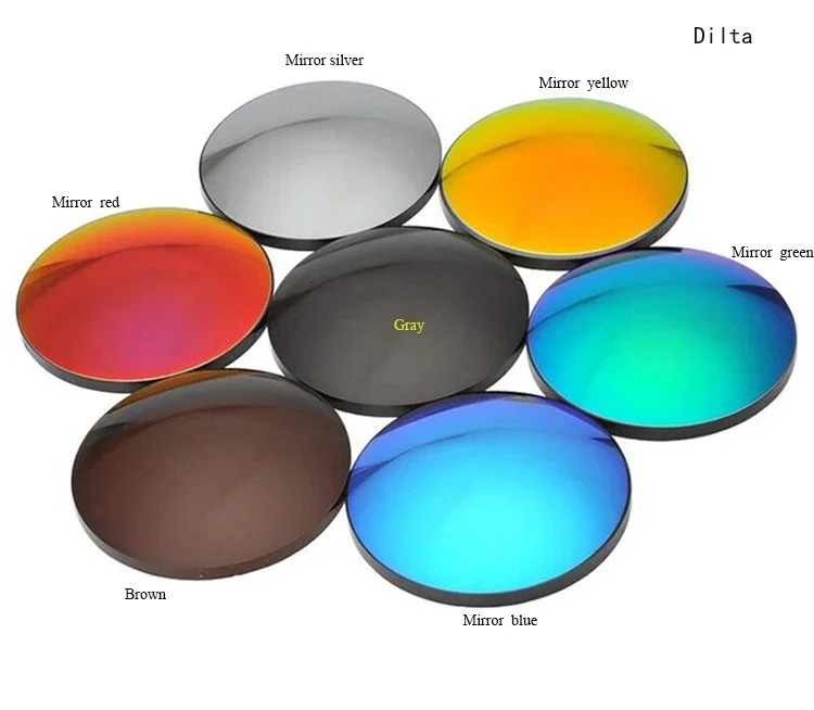 Fashion 1.56 1.61 1.67 Colorful Mirror Polarized Driving Progressive Multifocal Optical Prescription Polarized Lens, 2 PCS