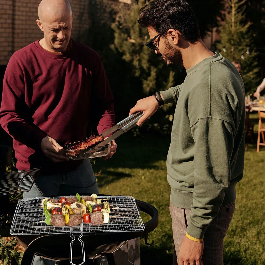 

Folding Bbq Grill Basket Stainless Steel Net for Fish Vegetable Shrimp Outdoor Camping Picnic Grilling Accessories