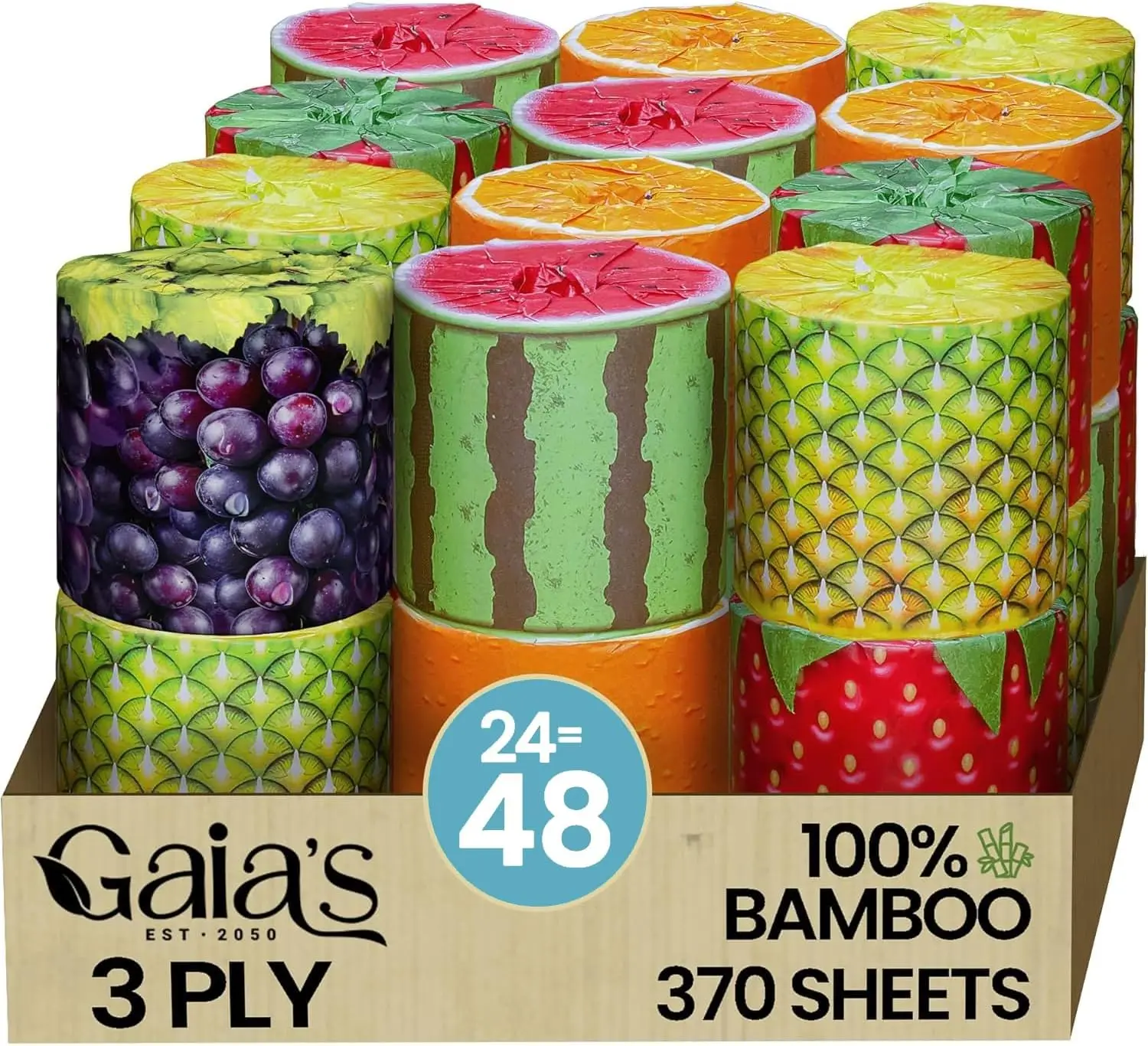 

Премиальная 3-слойная туалетная бумага из бамбука, 24 мегарулона, экологичная и безопасная для септиков