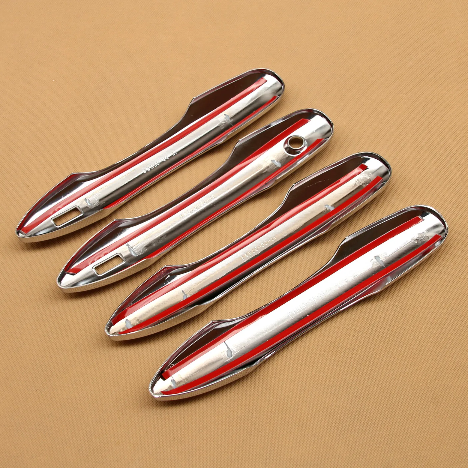 الكروم غطاء مقبض الباب بدون مفتاح أنيق لتويوتا كامري أفالون بريوس برايم 2018 2019 2020 2021 2022 2023 2024 2025 #6