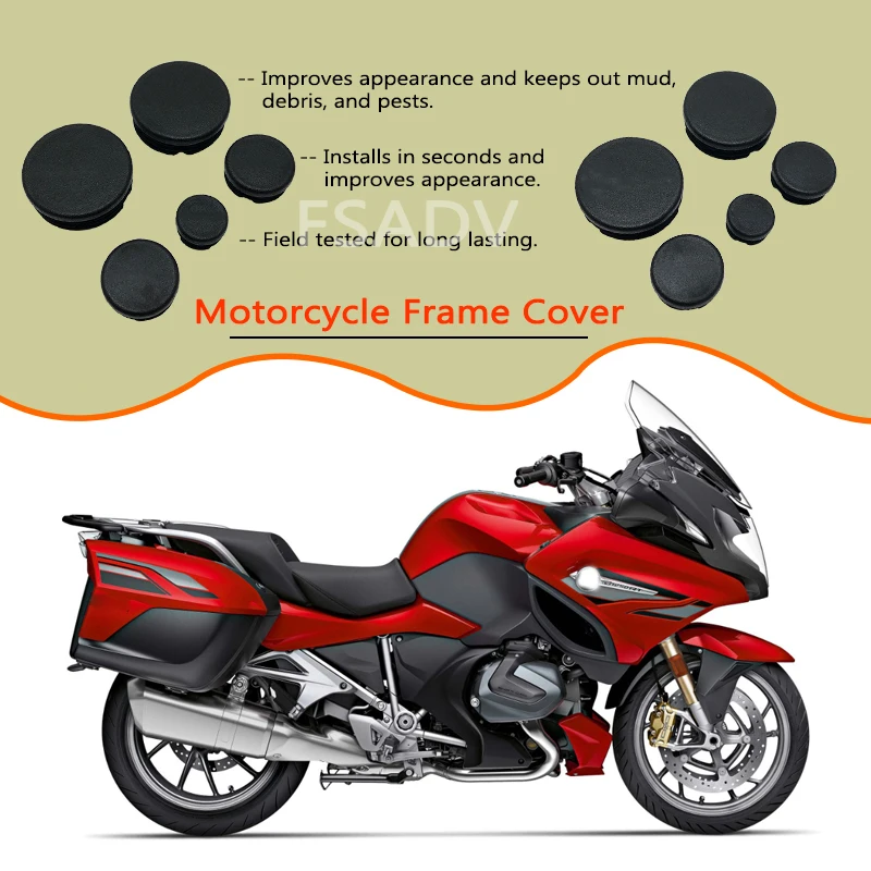 Frame Hole Cover Caps Plug Decorative Frame Cap Set For BMW R1200RT R1250RT R1200 RT R 1250 RT R 1200 RT R 1250RT 2014-2023 2022 - Image 4