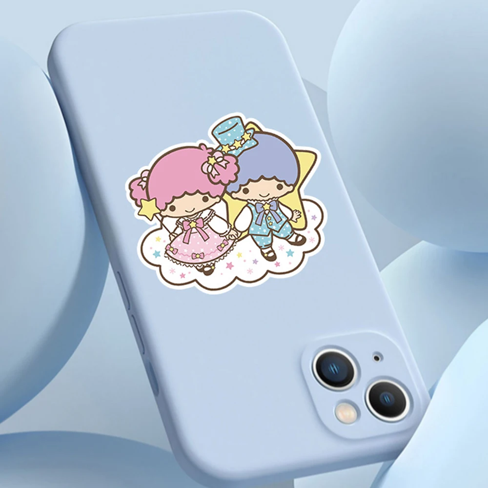 10/30/50pcs Cartoon Sanrio Kuromi Hello Kitty Stickers Anime Kawaii Girls decalcomanie chitarra fai da te Laptop Diary Cute Sticker giocattoli per bambini