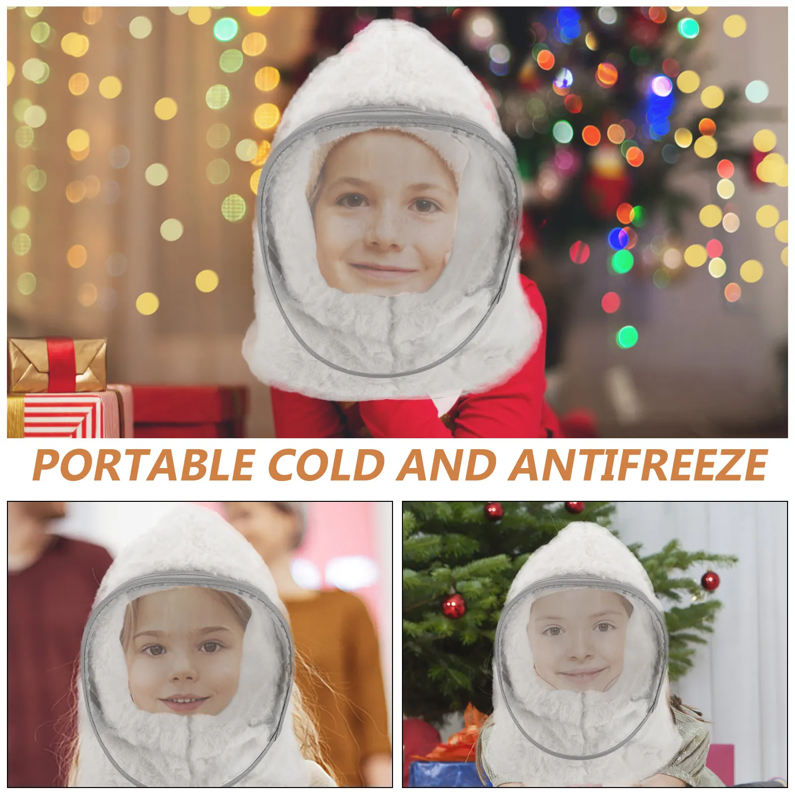 

Kids Ski Mask Windproof Scarf Hat Soft Warm Facial Mask Design Children Winter Outdoor Hat Adorable Hood Cap Protection