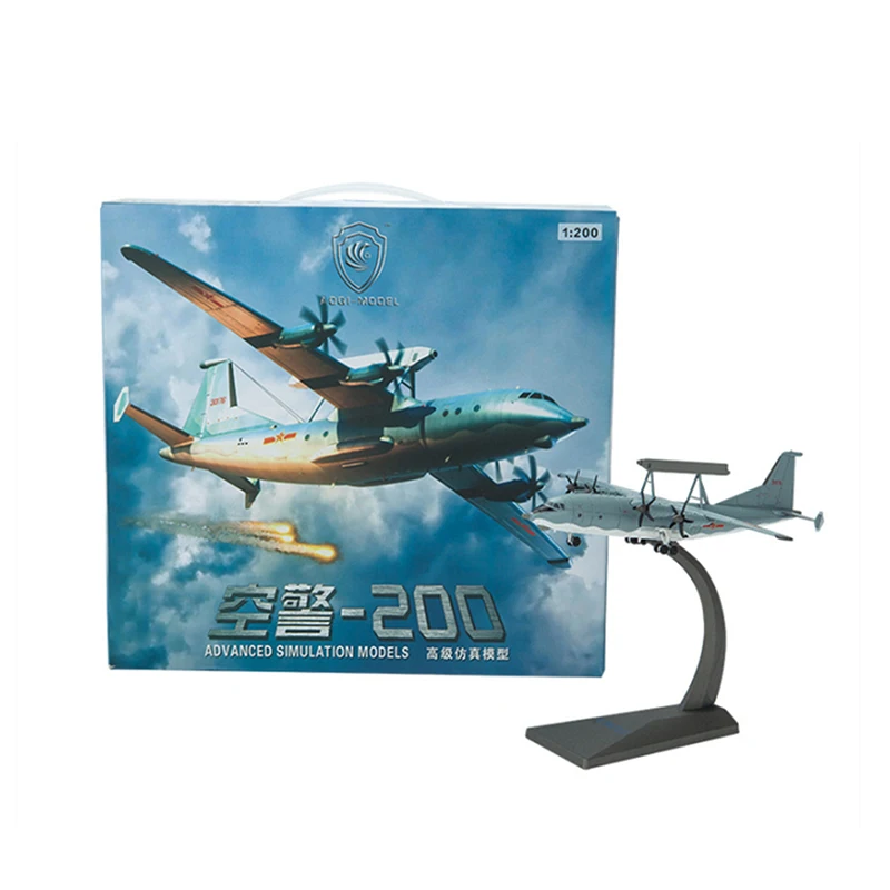 

1:200 Scale KJ-200 Early Warning Reconnaissance Aircraft China Aircraft Simulation Plane Model Display Collectible Gift Ornament