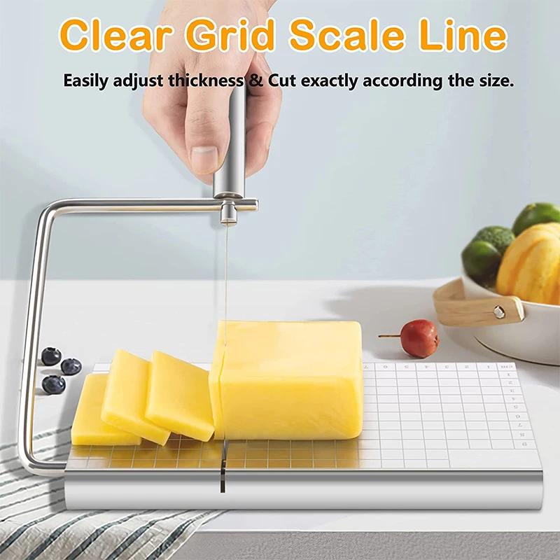 Stainless Steel Cheese Slicer Cutter for Export, Multi-Functional Cheese and Butter Cutting Tool Sausage Ham Cheese