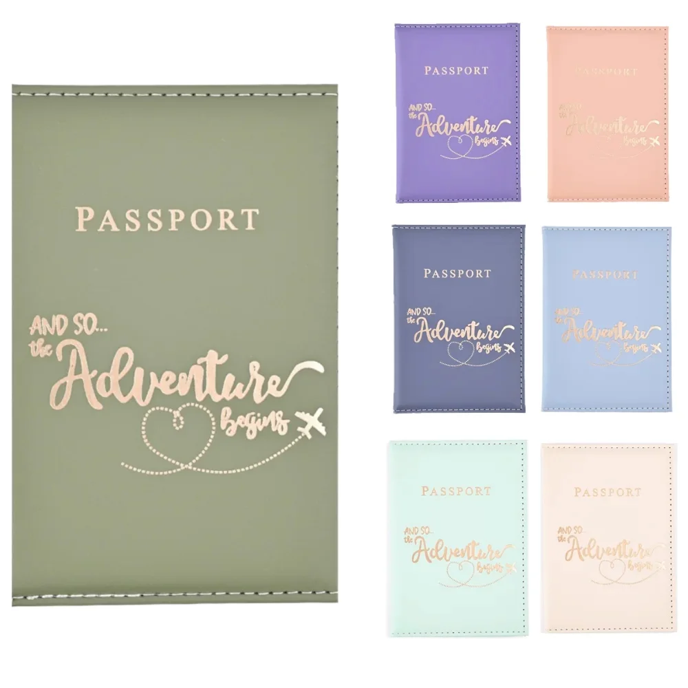 Fashion Adventure Pattern Passport Holder Passport Cover Travel Passport Wallet  ID Card Holder Ticket Clip Travel Accessories