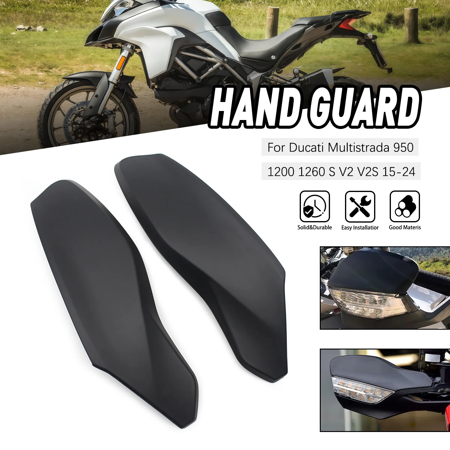 

Motorcycle Hand Guard Cover For Ducati Multistrada 1200 1260 ABS S Touring S Pikes Peak Enduro Touring Hypermotard 950/SP/RVE
