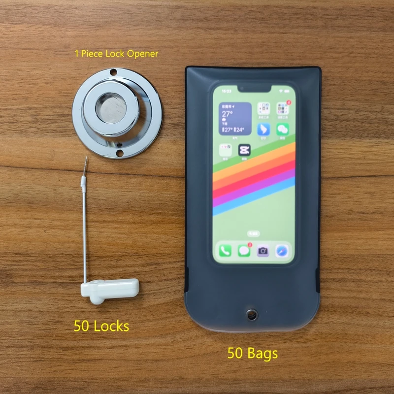 

50pcs No Photography Allowed Bag PVC Anti Camera Bag Reuse Muslim No Picture Bag Universal Matte Phone Pouch Privacy Bags