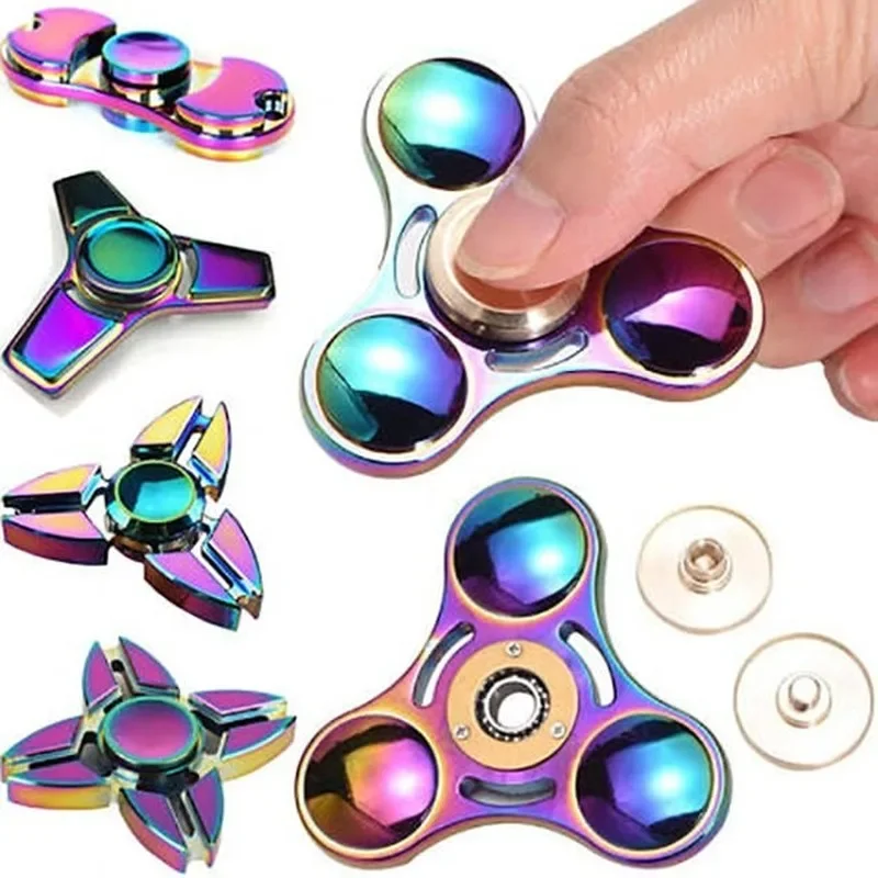 Finger Spinner Fidget metal EDC Hand Spinner For Autism and ADHD Anxiety Stress Relief Focus Fidget Spinner