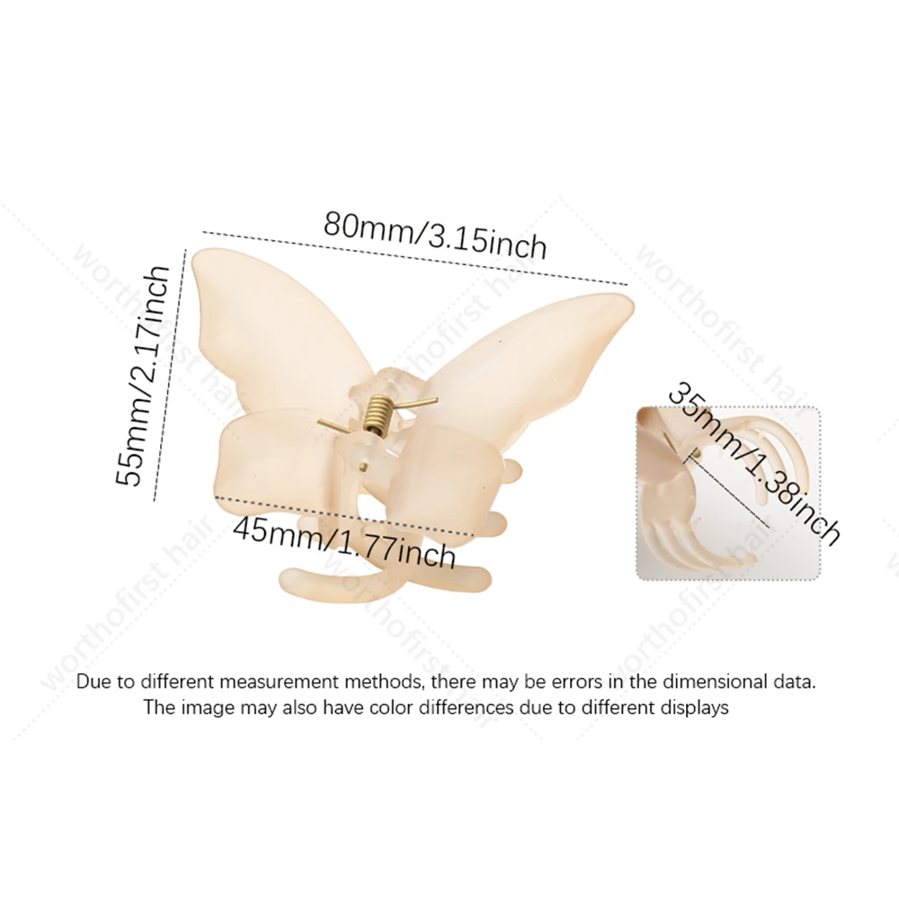 Fashion Girl Butterfly Hairpin Geometric Crab Hairpin Sweet Hair Accessories Headwear Grab Clip Women Hair Accessories