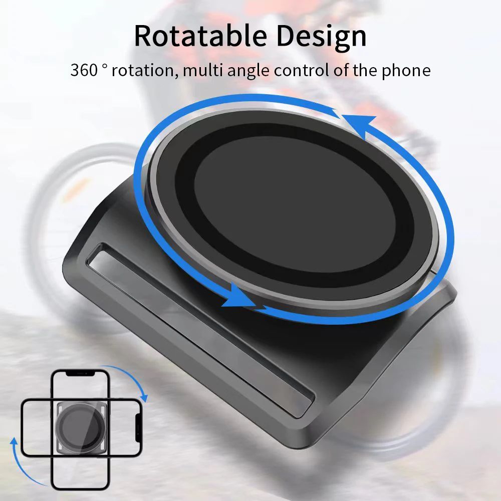 Magnetic Phone Arm Holder - 360° Rotation Universal Cradle, Secure Magnetic Hold  for Gym Workouts, Running